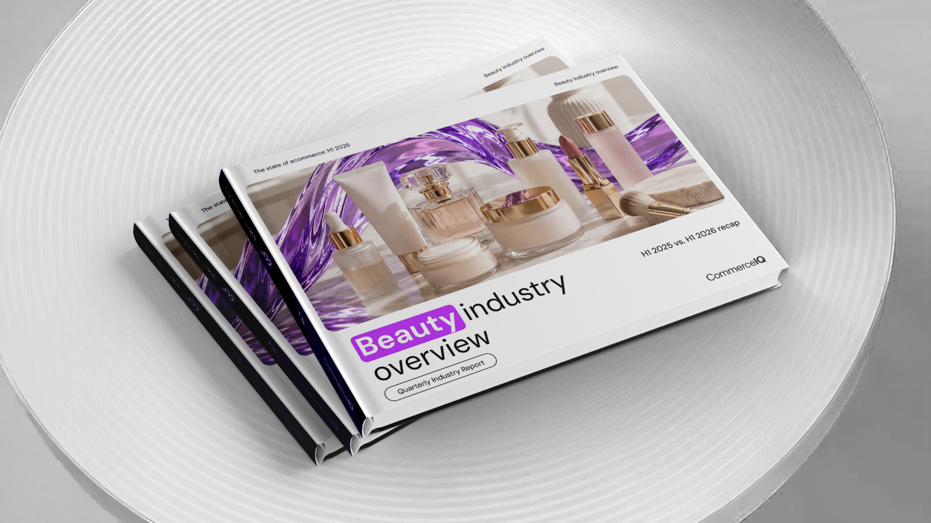 Q2 2026 State of Ecommerce report mockup for Beauty