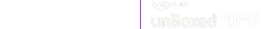 CommerceIQ and Amazon Ads unBoxed 2026 logos