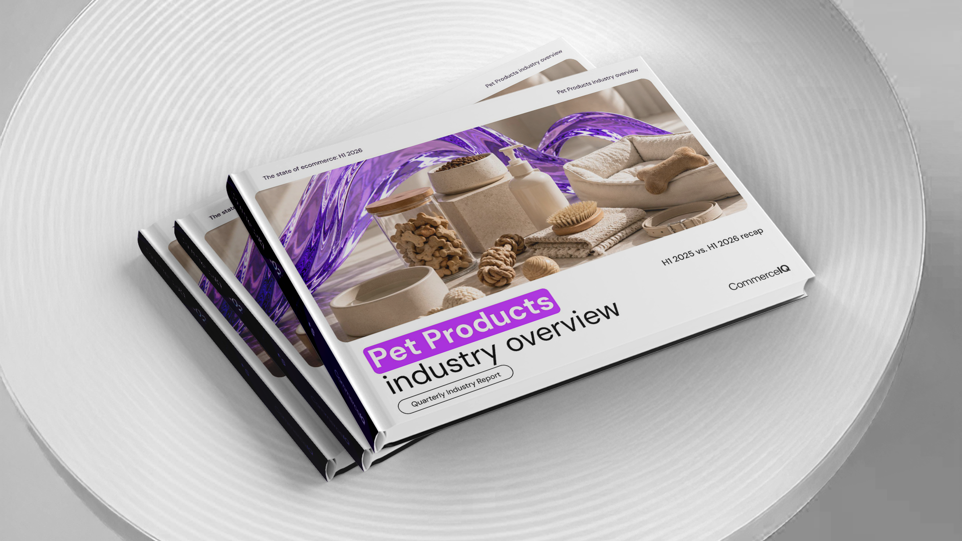 Q2 2026 State of Ecommerce report mockup for Pet Products