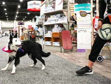 SuperZoo attendees exploring the show floor