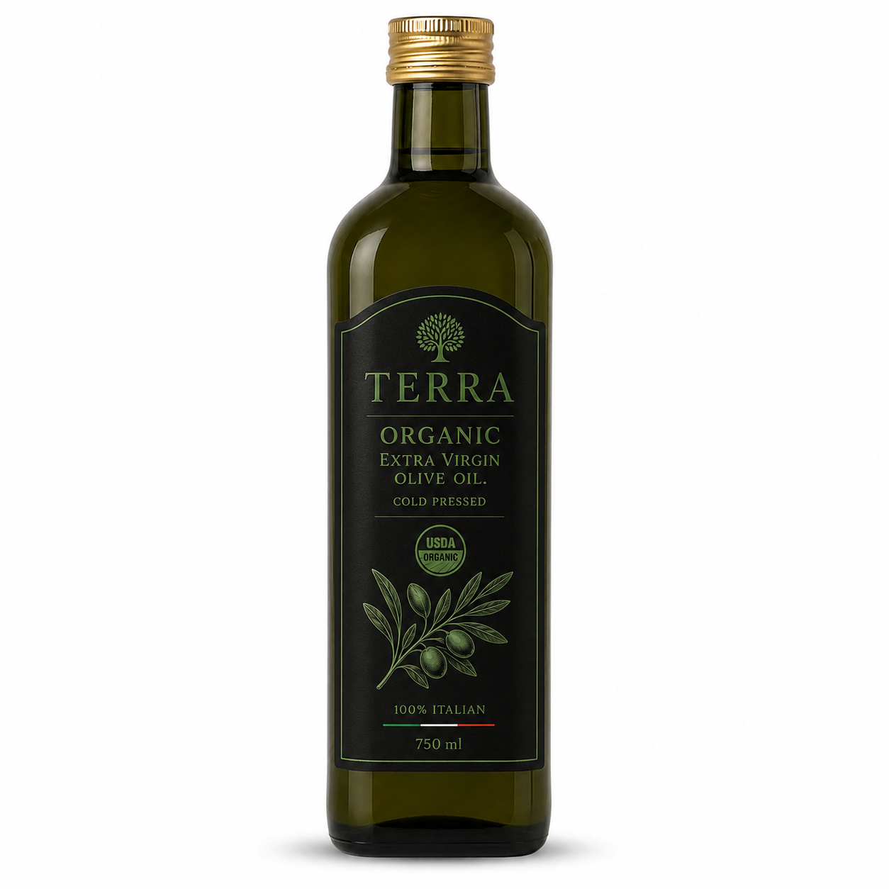 TERRA Organic EVOO 750ml bottle