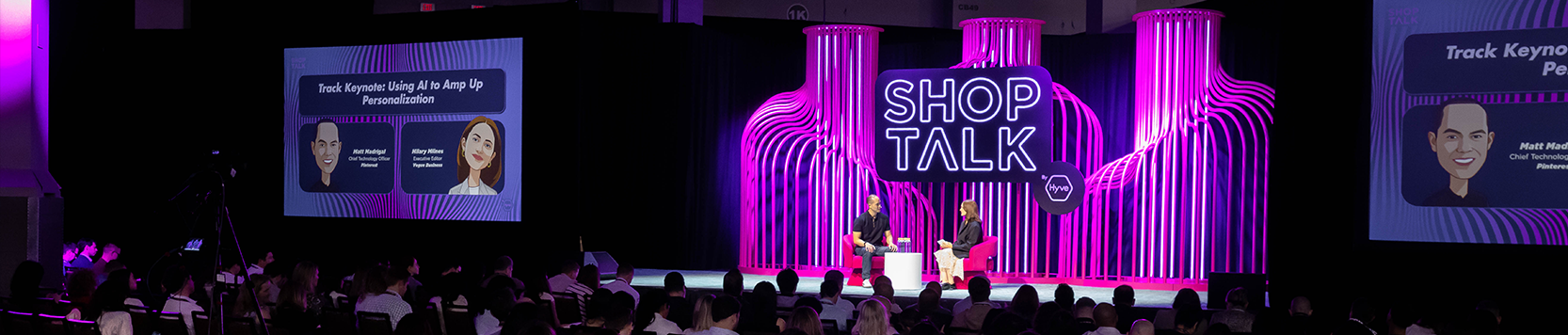 Speakers onstage at Shoptalk