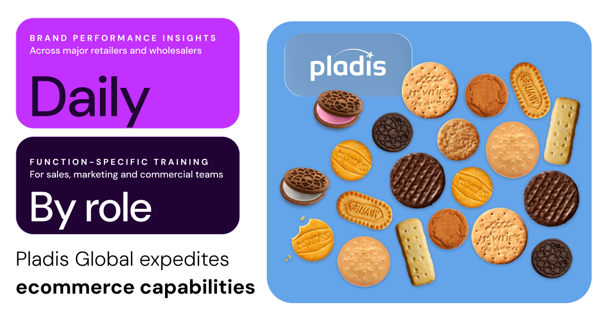 Pladis Global case study hero image with cookies and text