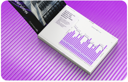 CommerceIQ Retail Ecommerce Report 2025 cover with graph on white background.