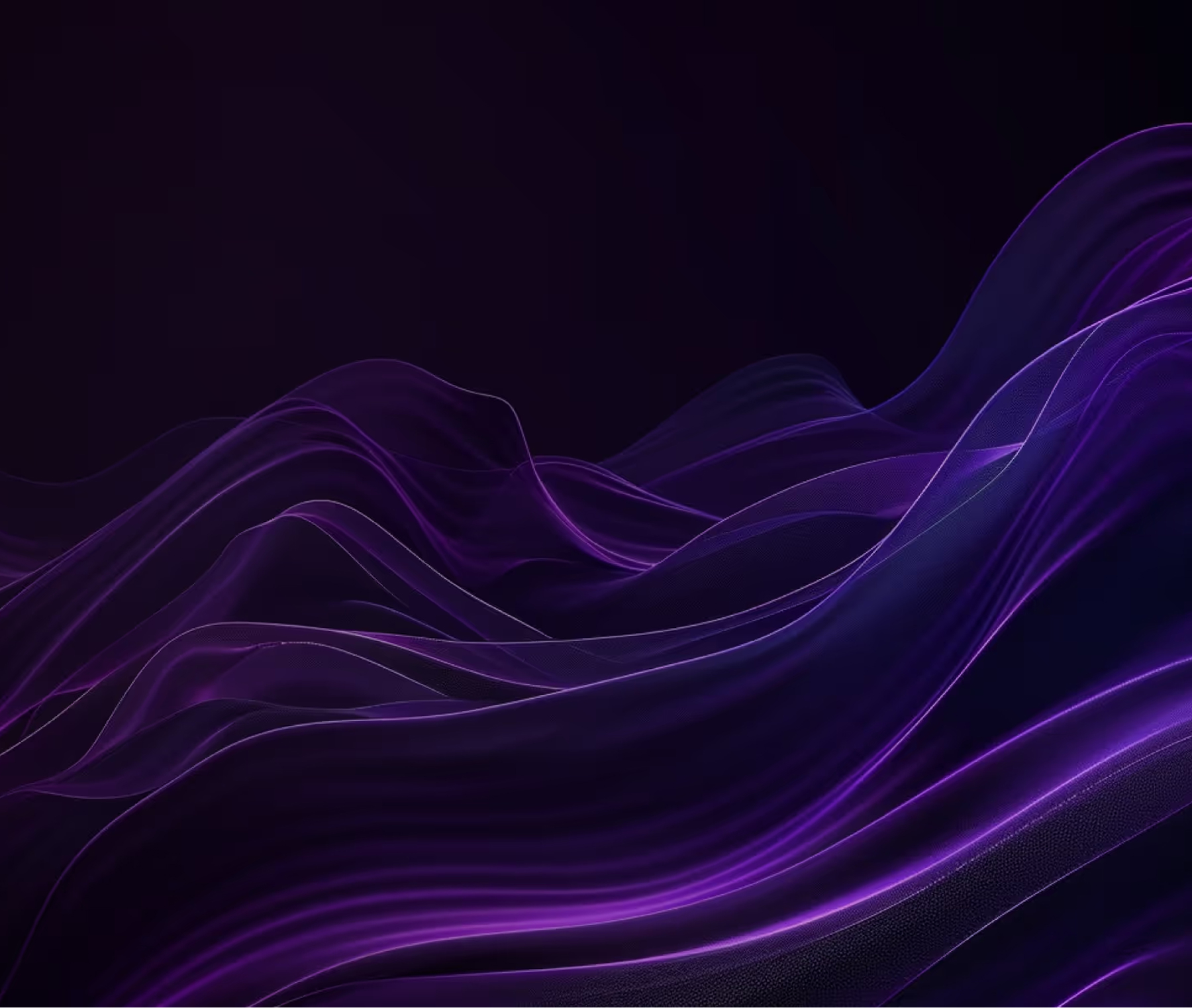 Abstract purple waves on a dark background, creating a dynamic and modern visual effect.
